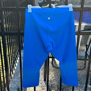 Lululemon align high-rise crop 17 in leggings size 8 in blue